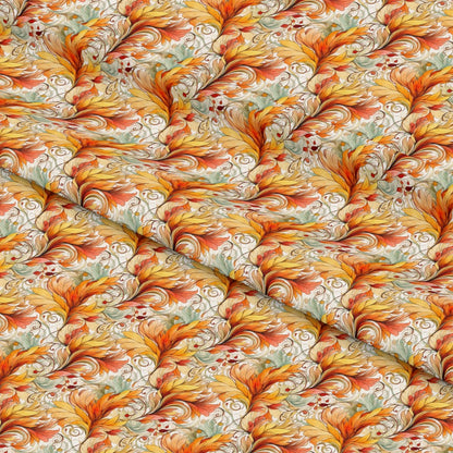 Autumn Swirls Pattern 6 Quilting Cotton Fabric