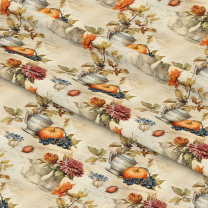 Thanksgiving Elegance Pattern 9 Quilting Cotton Fabric
