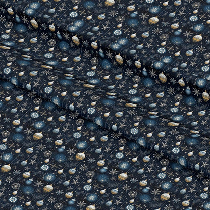 - Navy and Cream Christmas Pattern 4 Quilting Cotton Fabric  
- Christmas fabric  
- Holiday print  
- Quilting cotton material  
- Snowflakes  
- Ornaments  
- Seasonal design  
- Festive fabric  
- Blue cream tones  
- Decorative texture  
- Christmas-themed textile  
- Soft cotton cloth  
- Holiday quilting fabric