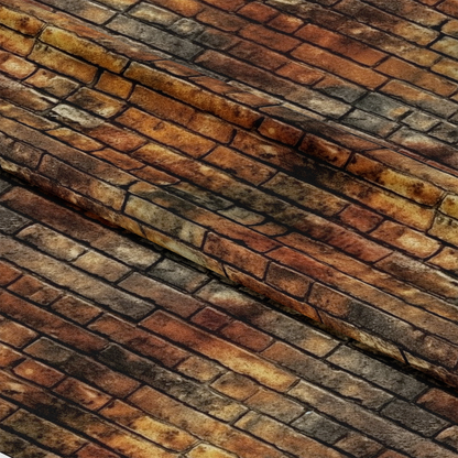 - Brick Walls Pattern 8 Quilting Cotton Fabric  
- Quilting  
- Cotton  
- Fabric  
- Brick texture  
- Rustic colors  
- Brown  
- Tan  
- Beige  
- Dark gray  
- Earth tones  
- Textile  
- Seamless design  
- Home decor  
- Craft material