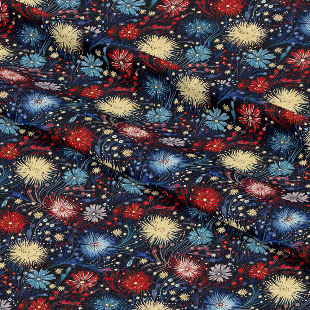 Firework Garden Pattern 5 Quilting Cotton Fabric