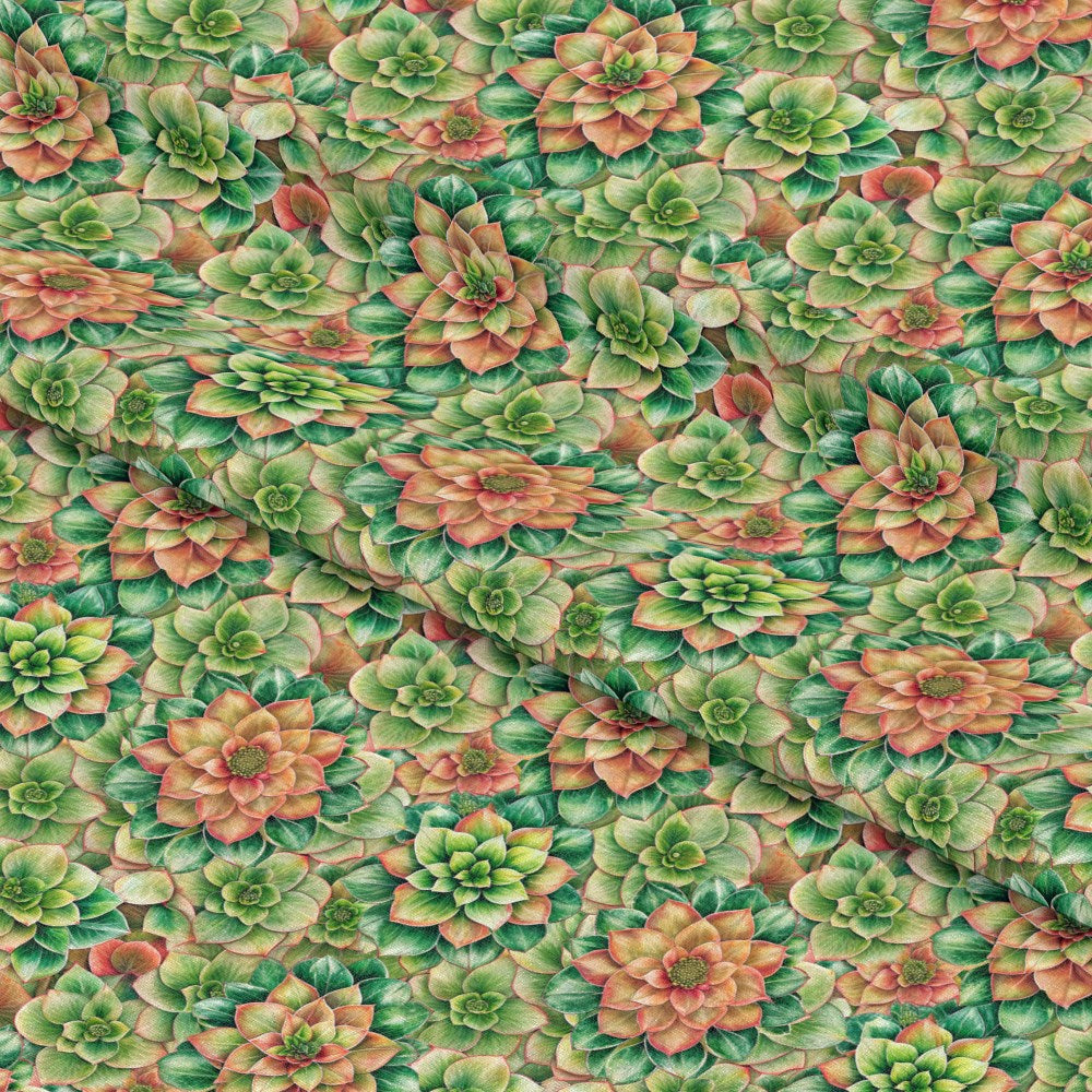 Beautiful Flowers Euphorbia Pattern 15 Quilting Cotton Fabric