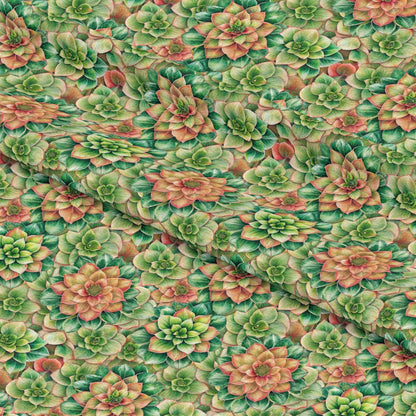 Beautiful Flowers Euphorbia Pattern 15 Quilting Cotton Fabric