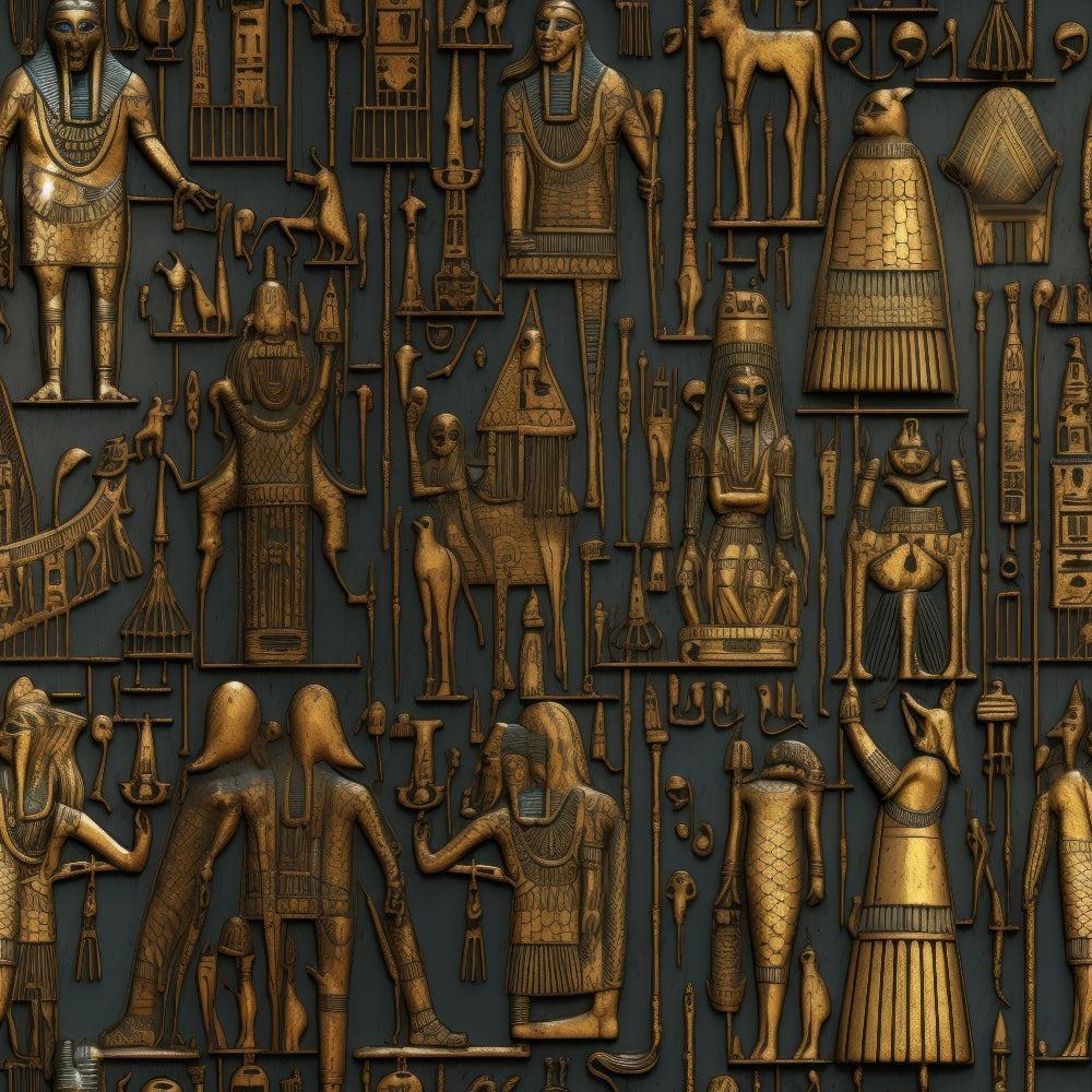 - 2D Ancient Egypt Pattern 66 Quilting Cotton Fabric  
- cotton textile  
- quilting material  
- vintage Egyptian motifs  
- gold and dark blue colors  
- fabric with historical design  
- ornamental repeating images  
- premium quilting fabric  
- traditional style cotton fabric