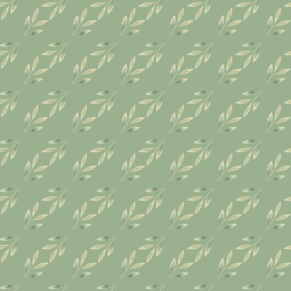 - Bloom Time Leaves Pattern 2 Quilting Cotton Fabric  
- Soft green background  
- Light beige leaf motifs  
- Botanical design  
- Quilting material  
- Cotton textile  
- Nature-inspired print  
- Elegant foliage fabric  
- Subtle organic pattern  
- Smooth cotton finish