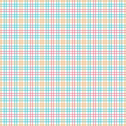 - Plaid for Summer Pattern 3 Quilting Cotton Fabric  
- Lightweight cotton textile  
- Multicolor plaid design  
- Aqua, coral, yellow, white colors  
- Classic checkered motif  
- Soft quilting fabric  
- Bright summer fabric  
- Cotton textile for sewing