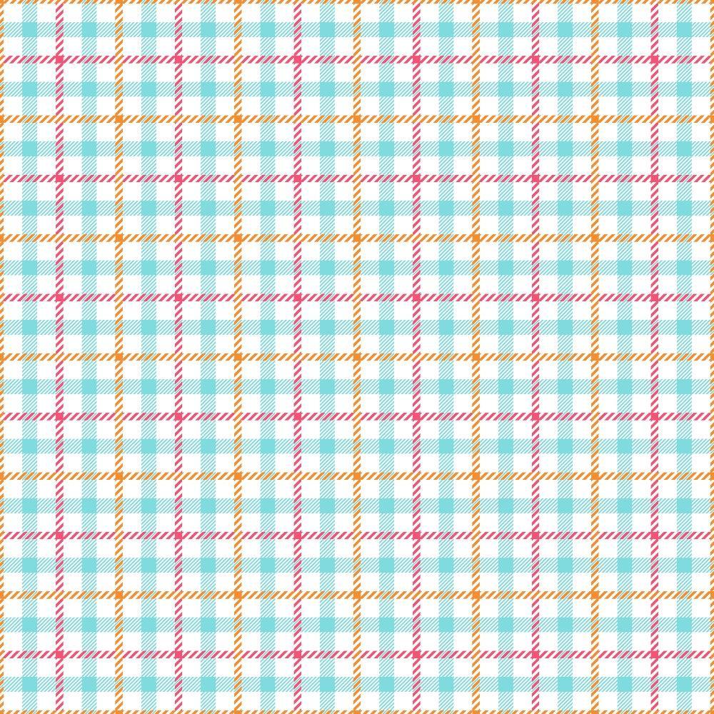 - Plaid for Summer Pattern 12 Quilting Cotton Fabric  
- Cotton fabric  
- Quilting material  
- Plaid design  
- Checkered pattern  
- Light blue, orange, red colors  
- Summer themed fabric  
- Textile for sewing  
- Soft cotton quilting fabric