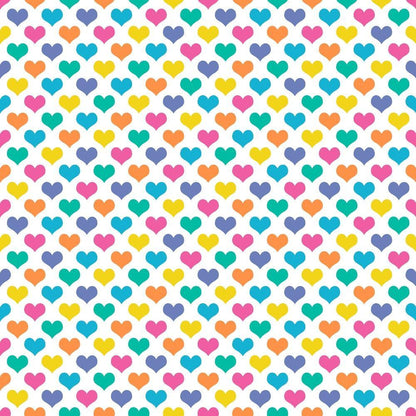 - Summer Rainbow Pattern 4 Quilting Cotton Fabric  
- colorful hearts  
- multicolored  
- bright  
- vibrant  
- cheerful  
- textile  
- soft  
- cotton  
- quilting  
- seamless  
- playful  
- decorative  
- fabric yardage