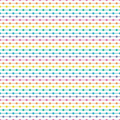 - Summer Rainbow Pattern 15 Quilting Cotton Fabric  
- colorful dots  
- horizontal stripes  
- multicolor  
- rainbow hues  
- cotton textile  
- quilting material  
- bright colors  
- cheerful design  
- sewing fabric  
- craft fabric  
- vibrant dots pattern