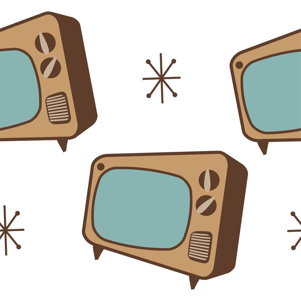 - Mid-Century Modern Pattern 52 Quilting Cotton Fabric  
- Retro  
- Vintage televisions  
- Brown  
- Teal  
- Blue-green  
- Geometric starburst  
- Mid-century design  
- Cotton fabric  
- Quilting material