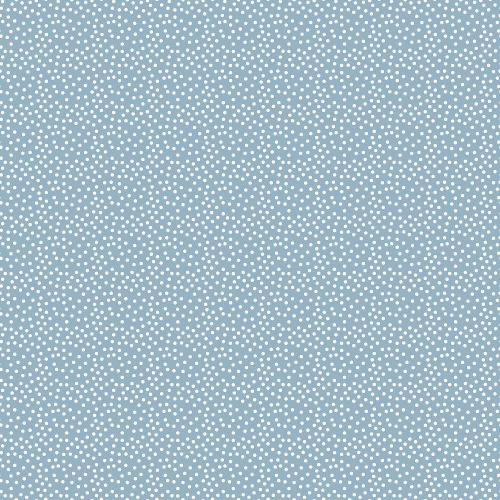 - Soft Winter Charm Pattern 16 Quilting Cotton Fabric  
- Light blue  
- White speckled dots  
- Small scattered spots  
- Textile  
- Sewing  
- Crafting  
- Soft texture  
- Durable fabric  
- Cotton material  
- Quilting fabric  
- Classic design  
- Subtle pattern  
- Home decor fabric