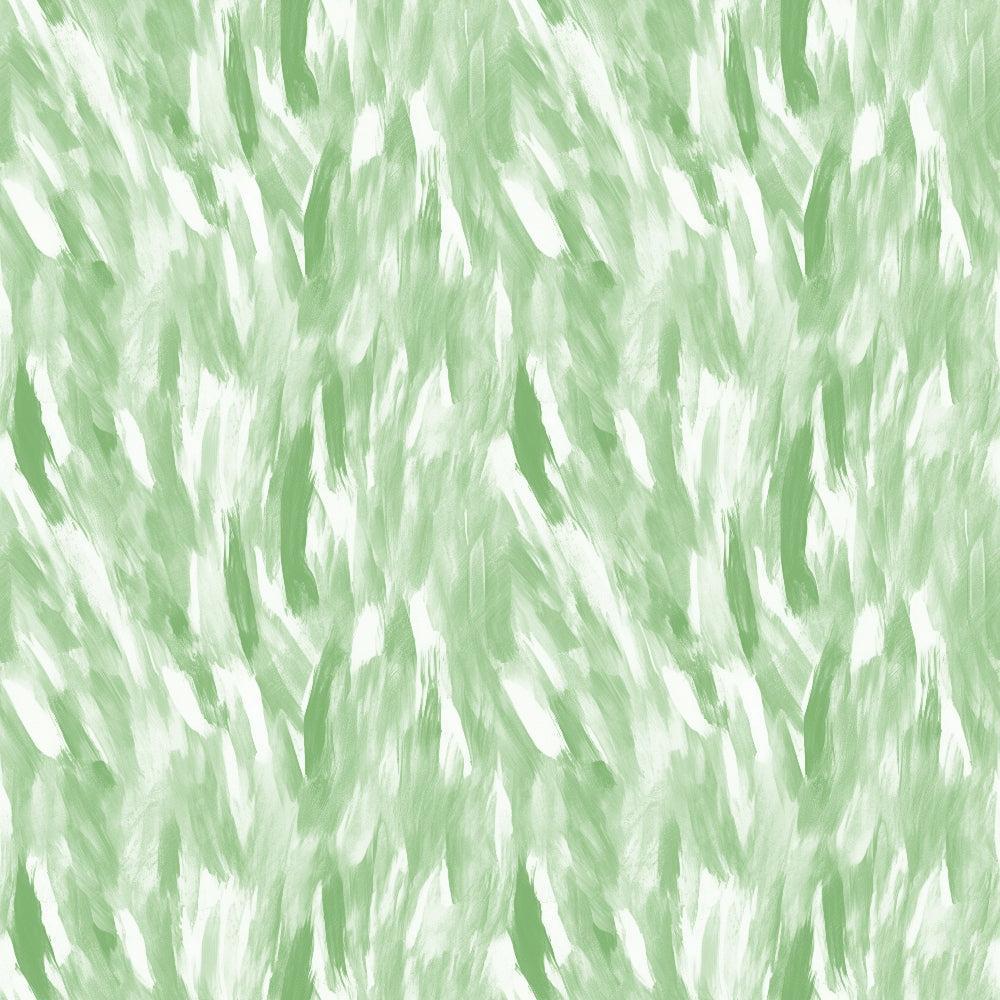 • Watercolor Brush Strokes Pattern 84 Quilting Cotton Fabric  
• Green hues, white accents  
• Abstract, flowing brush strokes  
• Textured, soft, cotton fabric  
• Artistic, natural, hand-painted look  
• Quilting material, seamless design  
• Subtle, organic, decorative textile