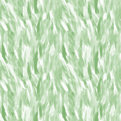 • Watercolor Brush Strokes Pattern 84 Quilting Cotton Fabric  
• Green hues, white accents  
• Abstract, flowing brush strokes  
• Textured, soft, cotton fabric  
• Artistic, natural, hand-painted look  
• Quilting material, seamless design  
• Subtle, organic, decorative textile