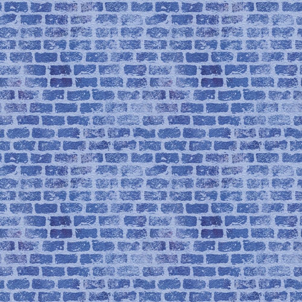 - Grunge Brick Wall Pattern 24 Quilting Cotton Fabric  
- Blue tones  
- Brick texture  
- Rustic, vintage style  
- Quilting material  
- Soft cotton textile  
- Fabric yardage  
- Urban, distressed design  
- Durable fabric surface  
- Artistic, handmade appearance