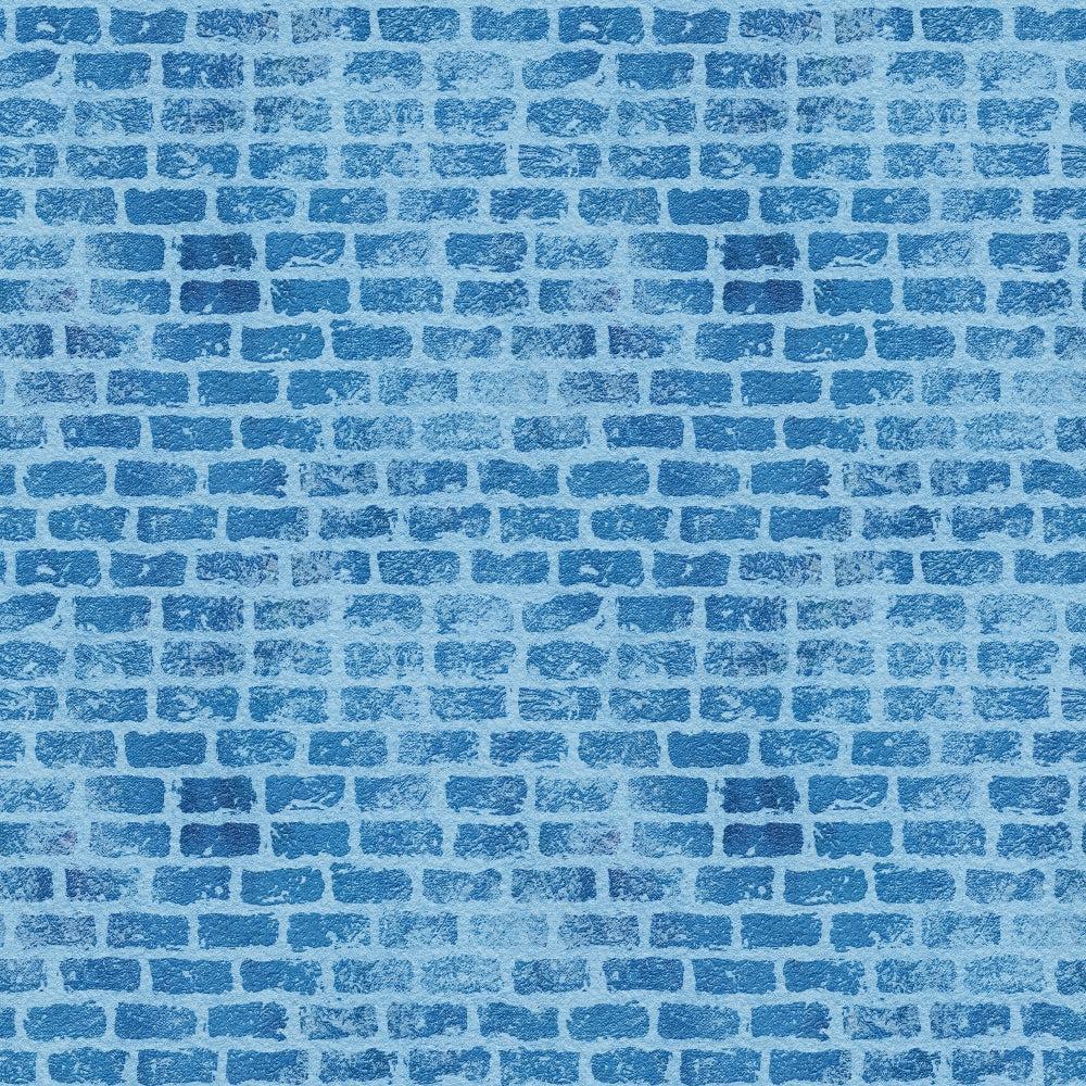 - Grunge Brick Wall Pattern 25 Quilting Cotton Fabric  
- blue tones  
- brick texture  
- distressed style  
- quilting fabric  
- cotton material  
- rustic design  
- repetitive bricks  
- faded effect  
- textile for sewing  
- handcrafted appearance
