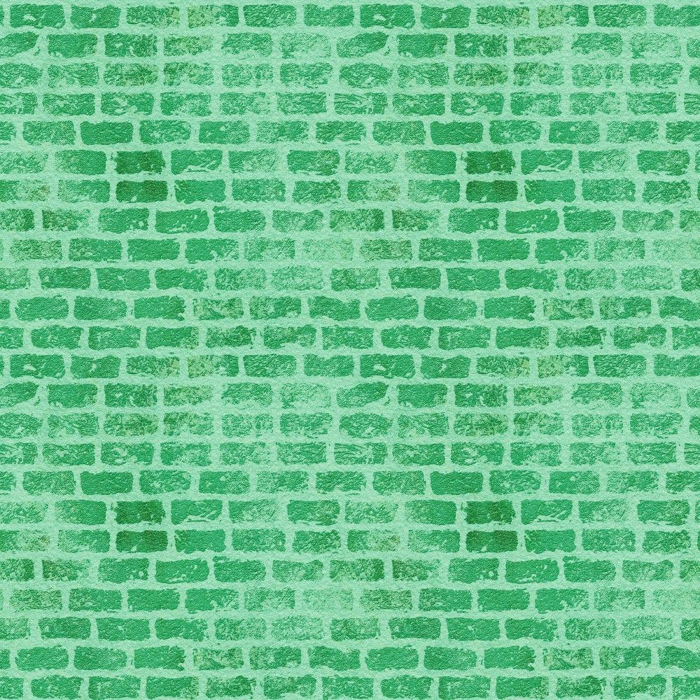 - Grunge Brick Wall Pattern 30 Quilting Cotton Fabric  
- Green tones  
- Brick texture  
- Distressed style  
- Cotton material  
- Quilting fabric  
- Rustic design  
- Vintage brick print  
- Fabric yardage  
- Textile surface