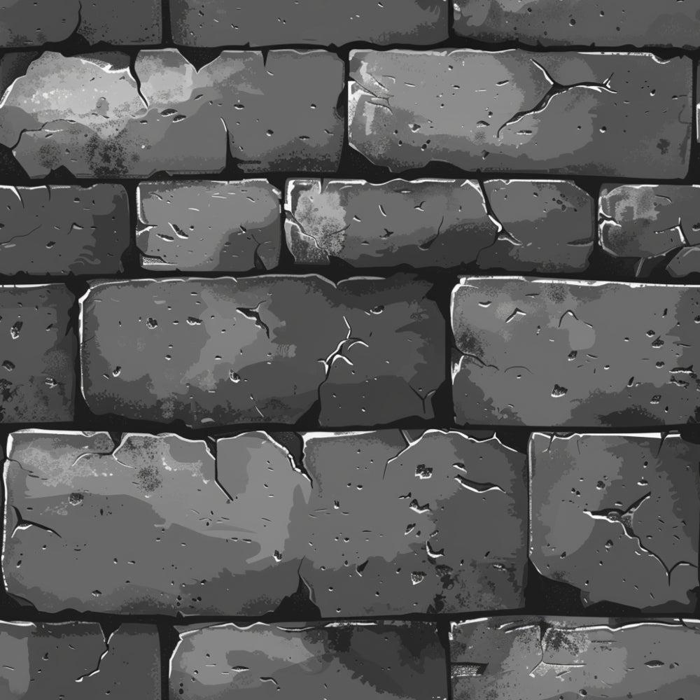 - Brick Walls Pattern 19 Quilting Cotton Fabric  
- gray, black, charcoal, slate  
- textured, cracked, weathered, rugged  
- brick, masonry, stone, construction  
- quilting, cotton, textile, fabric  
- rustic, vintage, industrial, architectural