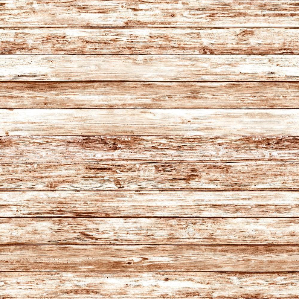 - Rustic Wood Planks Pattern 18 Quilting Cotton Fabric  
- Brown, beige, off-white colors  
- Horizontal wood plank texture  
- Natural wood grain design  
- Distressed, weathered look  
- Quilting material, cotton textile  
- Farmhouse, vintage style  
- Soft, durable fabric for sewing