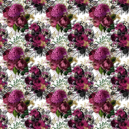 - Lovely Bee Pattern 17 Quilting Cotton Fabric
- Floral design
- Purple, magenta, green, black, white colors
- Cotton textile
- Quilting material
- Garden, botanical motif
- Vintage style
- Fabric yardage
- Soft texture
- Decorative cloth