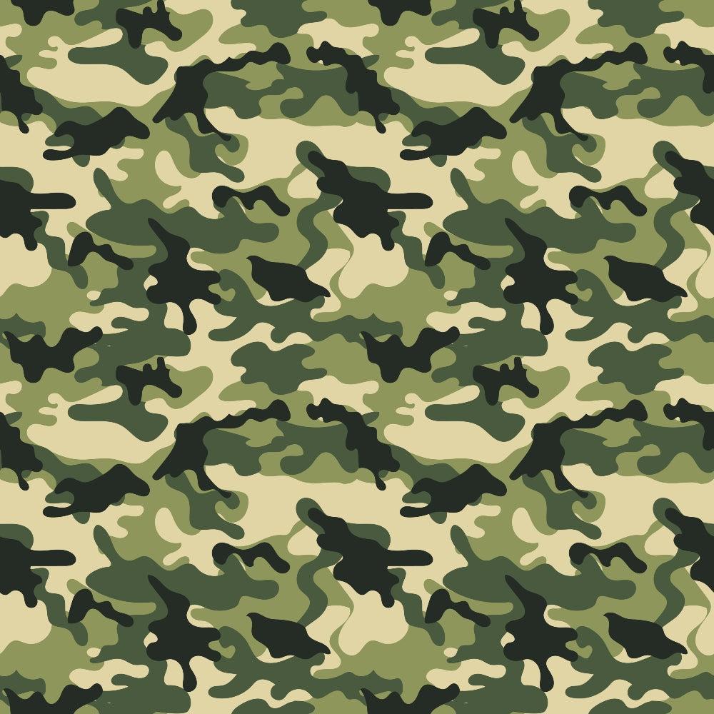 - Military Camouflage Pattern 18 Quilting Cotton Fabric  
- Green tones  
- Olive, dark green, tan, beige  
- Camouflage design  
- Cotton textile  
- Quilting material  
- Yardage fabric  
- Army style fabric  
- Outdoor inspired textile  
- Durable quilting fabric