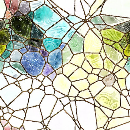 - Watercolor Stained Glass Pattern 3 Quilting Cotton Fabric  
- stained glass  
- watercolor  
- abstract  
- geometric  
- colorful  
- blue  
- green  
- yellow  
- brown  
- purple  
- quilting  
- cotton  
- fabric  
- artistic  
- mosaic  
- textured  
- multicolor