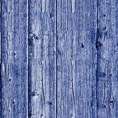 - Rustic Wood Pattern 62 Quilting Cotton Fabric  
- Blue, navy, indigo tones  
- Wood grain, plank design  
- Textured, natural, organic look  
- Quilting fabric, cotton material  
- Vintage, weathered, aged wood effect  
- Horizontal lines, knots, rustic style