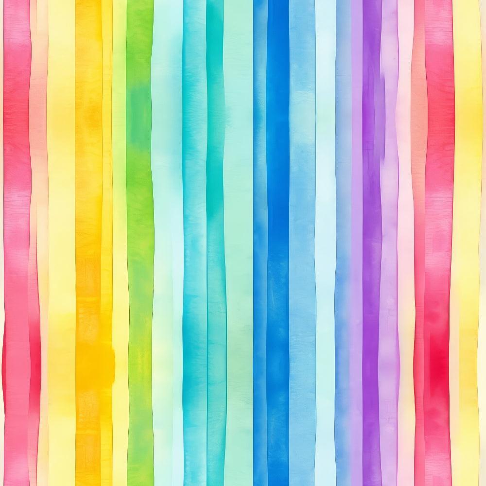 - Watercolor Rainbow Stripes Pattern 3 Quilting Cotton Fabric  
- Vertical stripes  
- Soft pastel colors  
- Rainbow hues  
- Red, pink, yellow, green, blue, purple  
- Quilting cotton material  
- Fabric yardage  
- Smooth texture  
- Artistic brushstroke stripes  
- Vibrant color spectrum