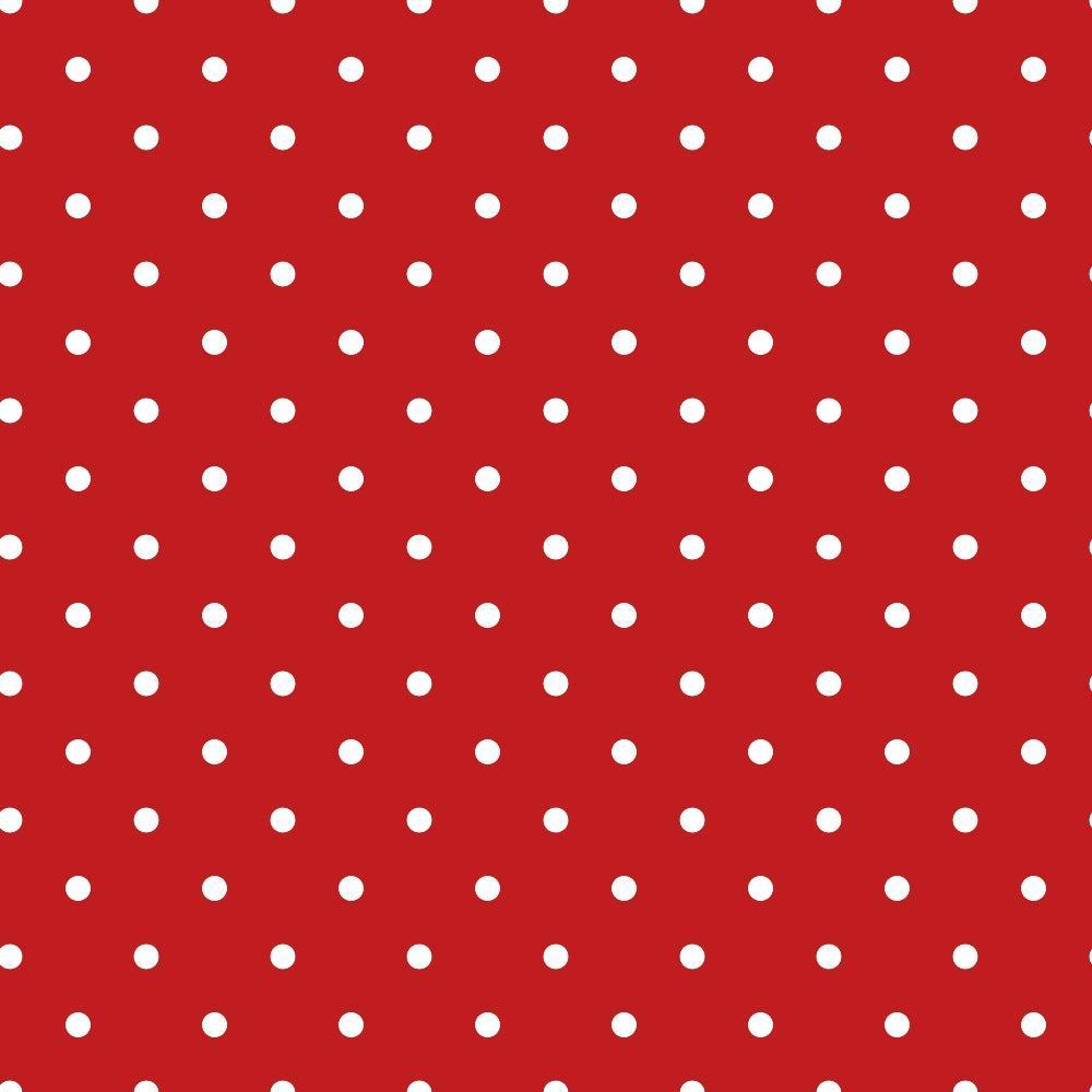Sweet Strawberries Red Polka Dots Quilting Cotton Fabric