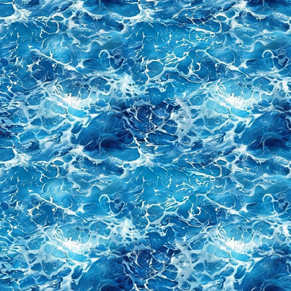 Blue Water Pattern 6 Quilting Cotton Fabric