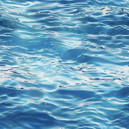 Blue Water Pattern 7 Quilting Cotton Fabric