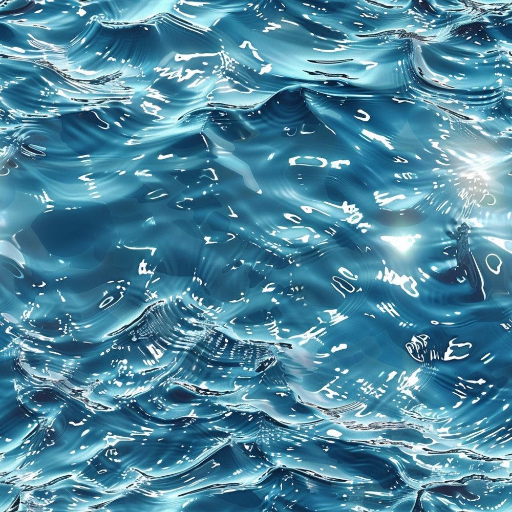 Blue Water Pattern 13 Quilting Cotton Fabric