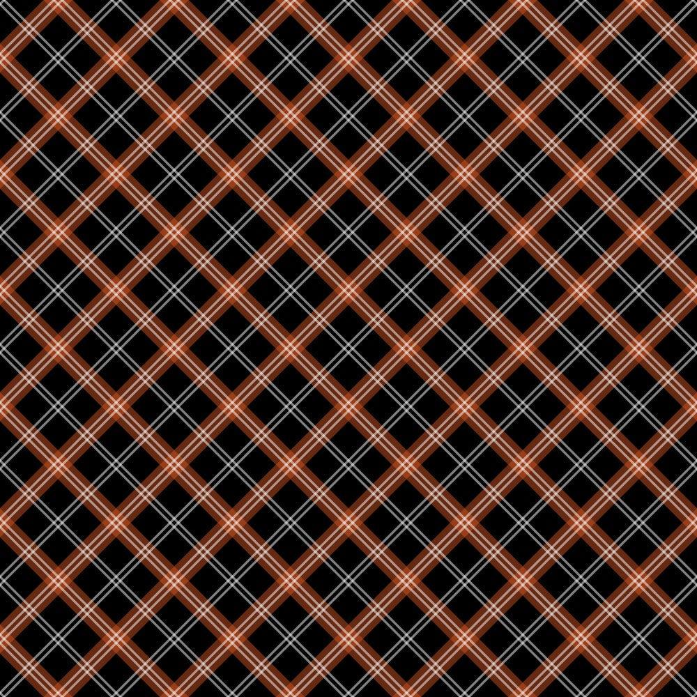 Fall Orange Plaid Pattern 4 Quilting Cotton Fabric