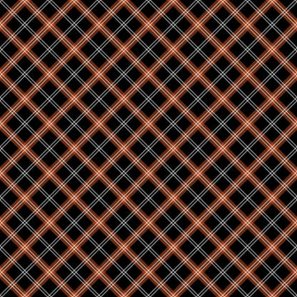 Fall Orange Plaid Pattern 4 Quilting Cotton Fabric