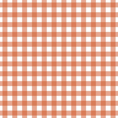 Fall Orange Plaid Pattern 7 Quilting Cotton Fabric