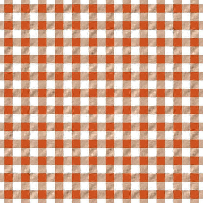 Fall Orange Plaid Pattern 14 Quilting Cotton Fabric