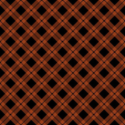 Fall Orange Plaid Pattern 16 Quilting Cotton Fabric
