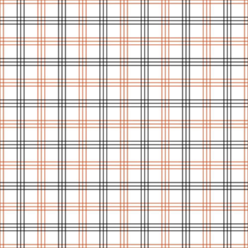Fall Orange Plaid Pattern 20 Quilting Cotton Fabric