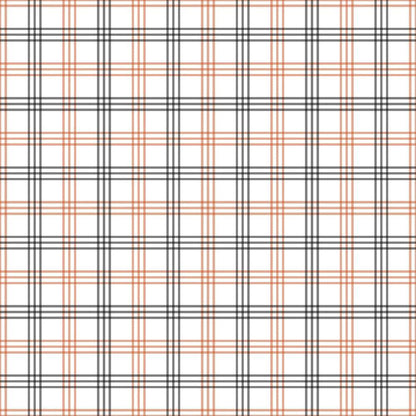 Fall Orange Plaid Pattern 20 Quilting Cotton Fabric