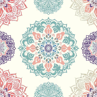 Pastel Mandala Pattern 11 Quilting Cotton Fabric