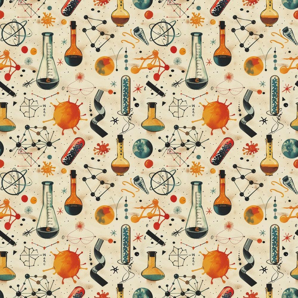Science Kit Pattern 13 Quilting Cotton Fabric