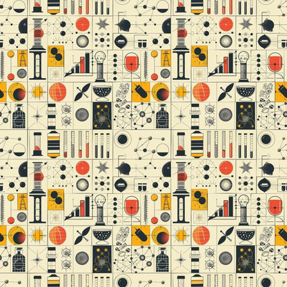 Science Kit Pattern 21 Quilting Cotton Fabric
