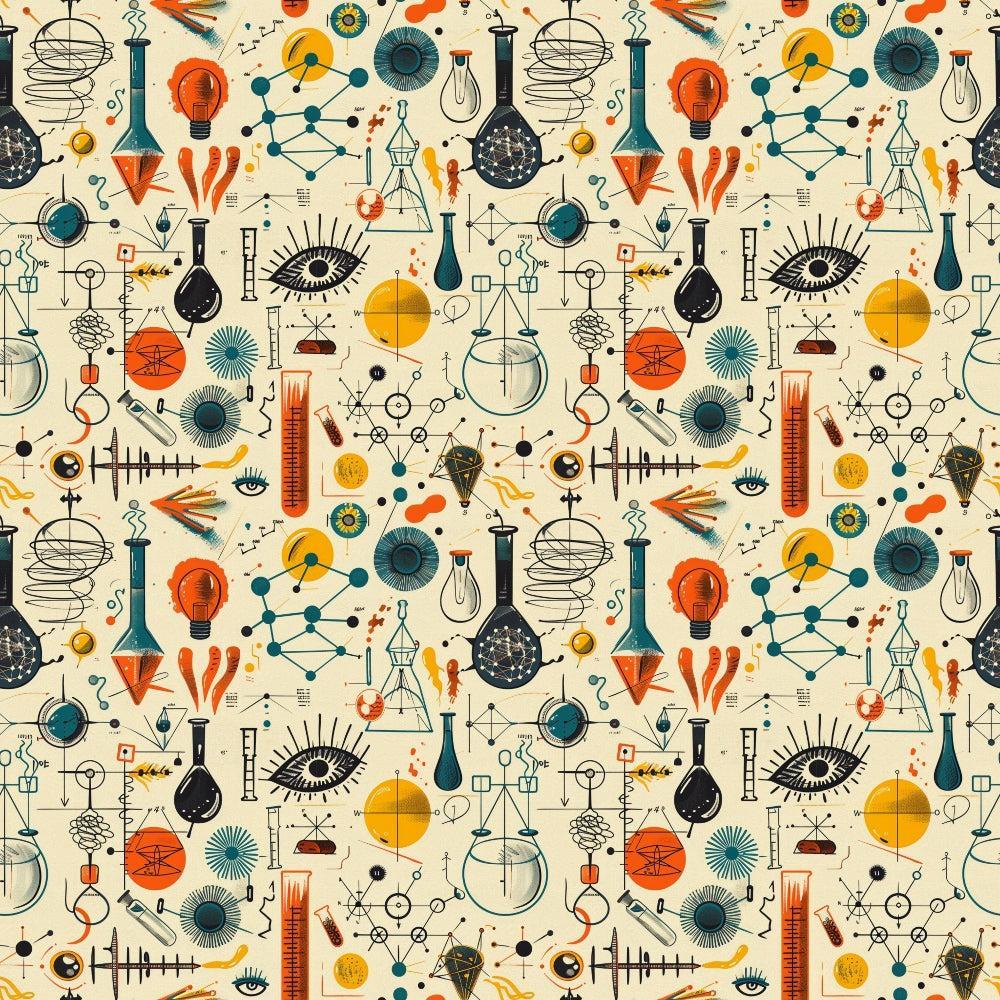 Science Kit Pattern 22 Quilting Cotton Fabric