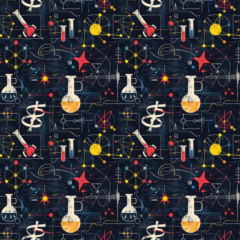 Science Kit Pattern 2 Quilting Cotton Fabric