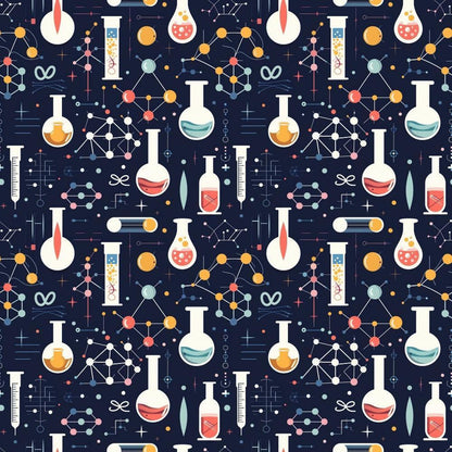 Science Kit Pattern 20 Quilting Cotton Fabric