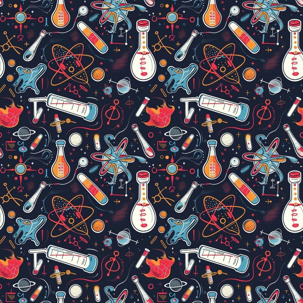 Science Kit Pattern 23 Quilting Cotton Fabric