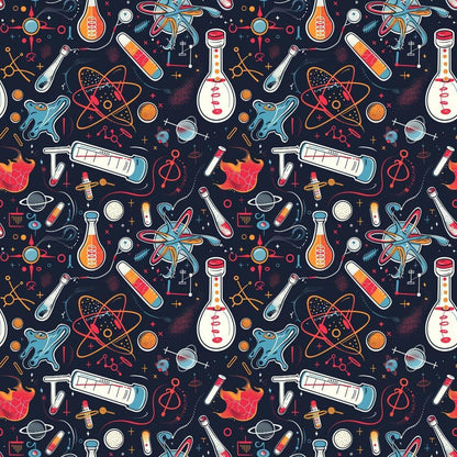 Science Kit Pattern 23 Quilting Cotton Fabric