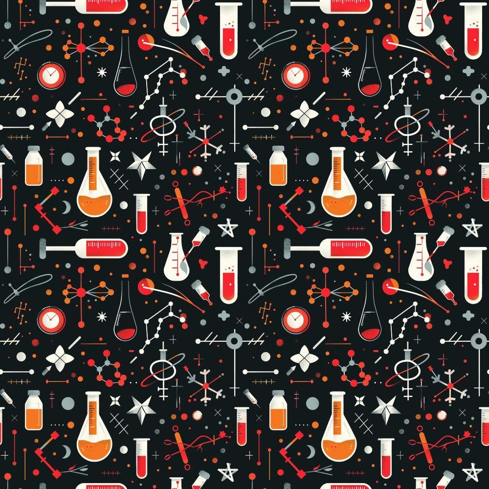 Science Kit Pattern 16 Quilting Cotton Fabric