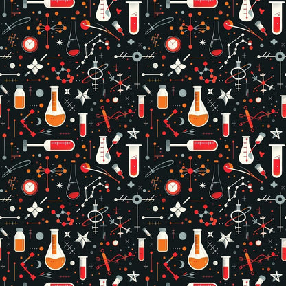Science Kit Pattern 16 Quilting Cotton Fabric