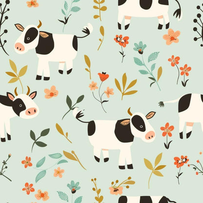Cute Farm Babies Pattern 11 Quilting Cotton Fabric