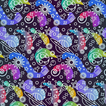 Space Science Pattern 4 Quilting Cotton Fabric
